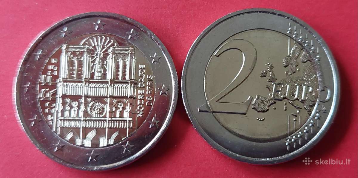 Progines 2€ monetos Prancūzijos,olandijos Unc - nuotraukos Nr. 3