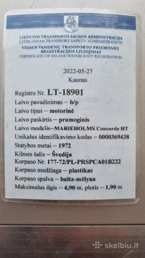 Pramoginis motorinis kateris Marieholm Concorde H - nuotraukos Nr. 28