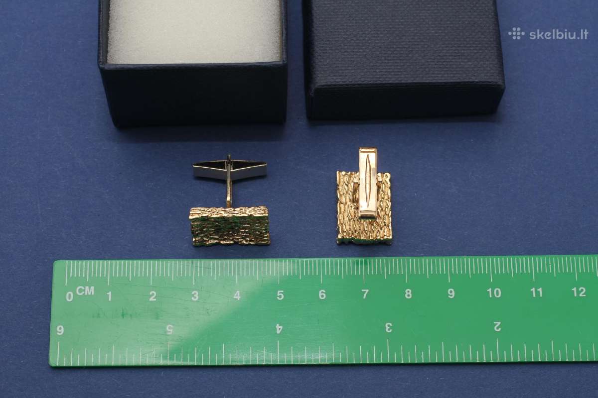 Auksines Vyriskos Sasagos 14k 585 auksas - nuotraukos Nr. 4