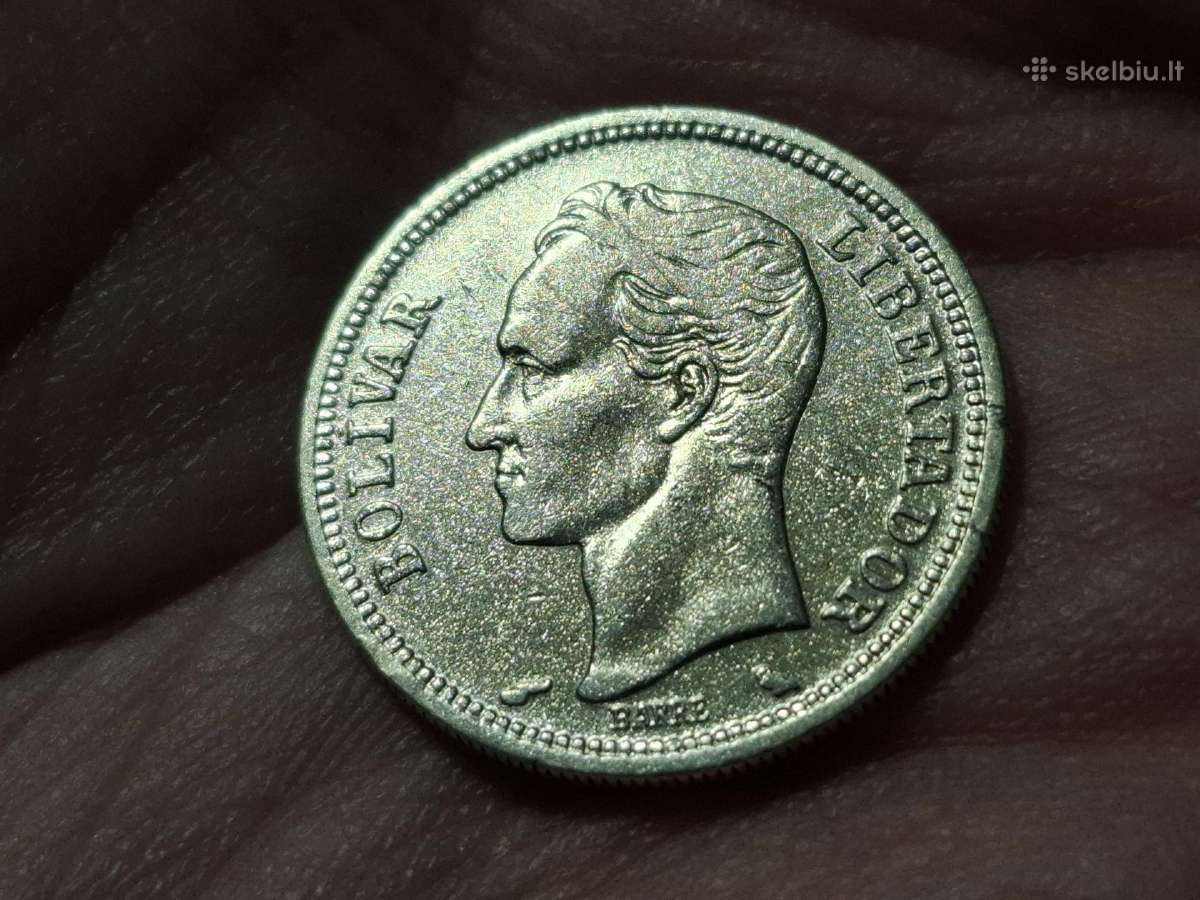 Venesuela 1 bolivaras 1960 sidabras - nuotraukos Nr. 2
