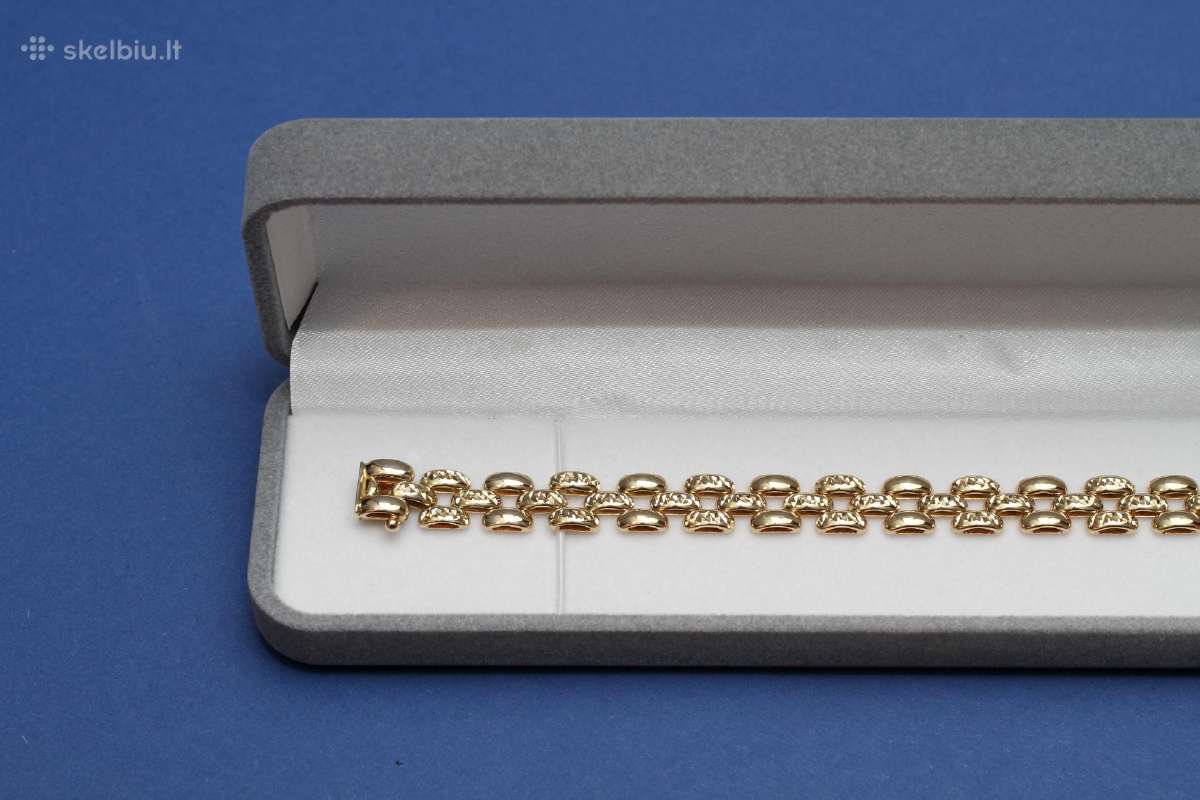 Moteriska auksine geltono aukso apyranke 14k 585 - nuotraukos Nr. 4