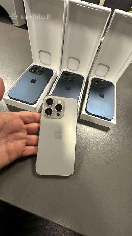 Puikios būklės iPhone 15 Pro 128gb/256gb su garant