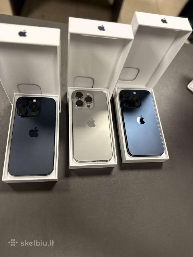 Puikios būklės iPhone 15 Pro 128gb/256gb su garant - nuotraukos Nr. 2