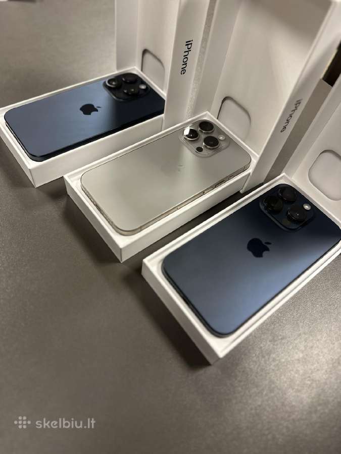 Puikios būklės iPhone 15 Pro 128gb/256gb su garant - nuotraukos Nr. 3