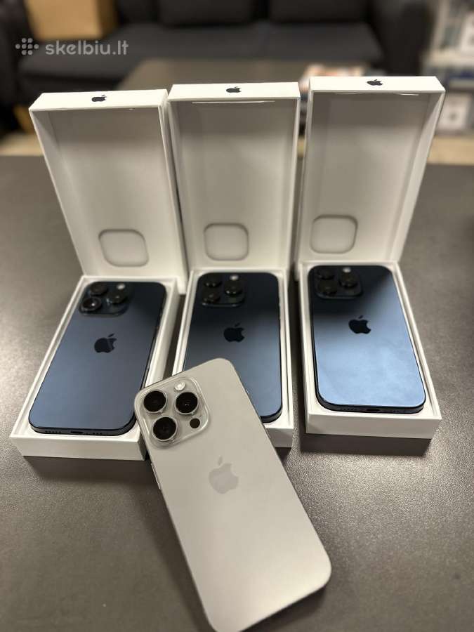 Puikios būklės iPhone 15 Pro 128gb/256gb su garant - nuotraukos Nr. 5