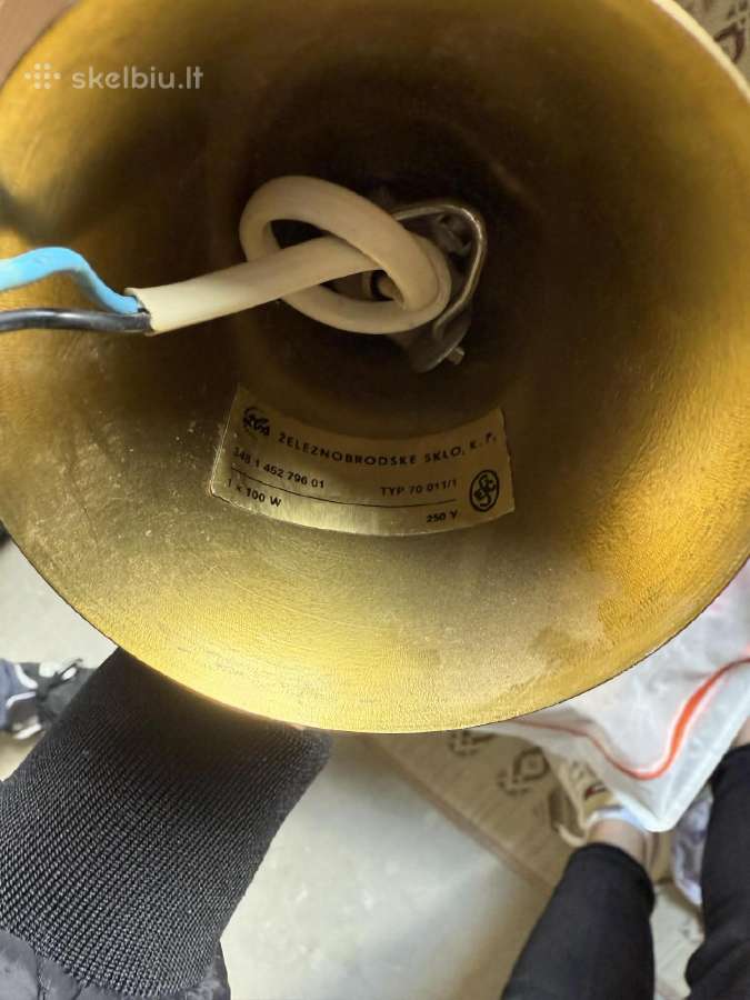 Vintažinis Železnobrodske Sklo K.p. (Čekoslovakij - nuotraukos Nr. 2