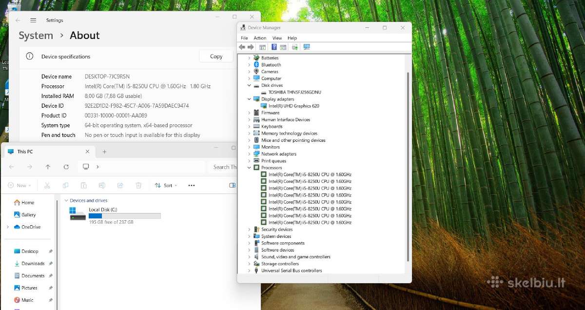 Dell Latitude 7490 i5 8th 8gb 256ssd - nuotraukos Nr. 9