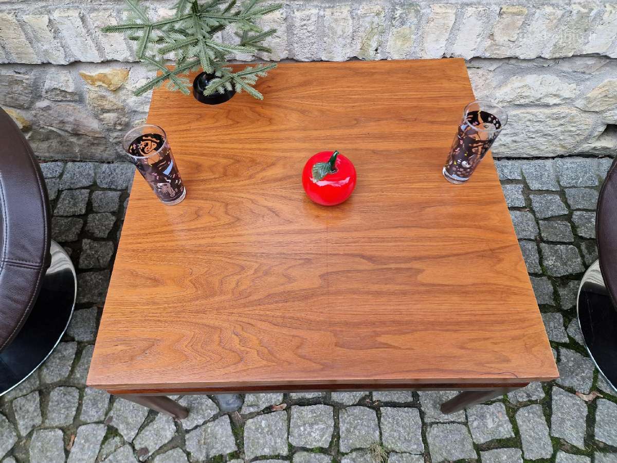 Vintažinis mid century tikmedžio kavos staliukas - nuotraukos Nr. 5
