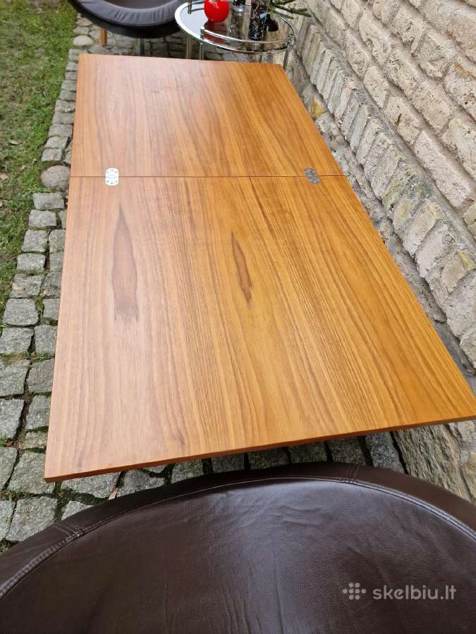 Vintažinis mid century tikmedžio kavos staliukas - nuotraukos Nr. 12