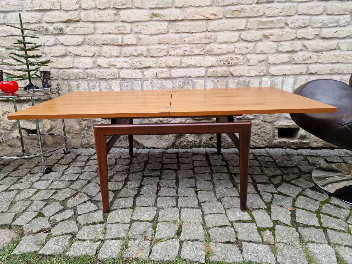 Vintažinis mid century tikmedžio kavos staliukas - nuotraukos Nr. 13