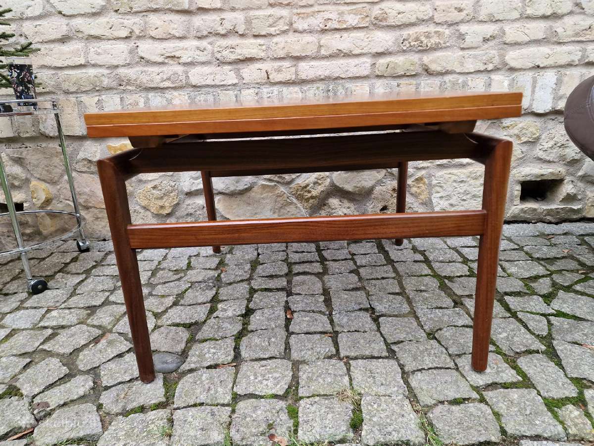 Vintažinis mid century tikmedžio kavos staliukas - nuotraukos Nr. 15