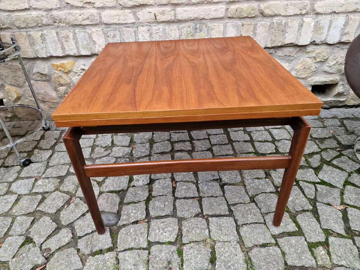Vintažinis mid century tikmedžio kavos staliukas - nuotraukos Nr. 18