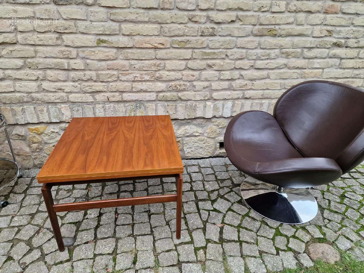 Vintažinis mid century tikmedžio kavos staliukas - nuotraukos Nr. 20