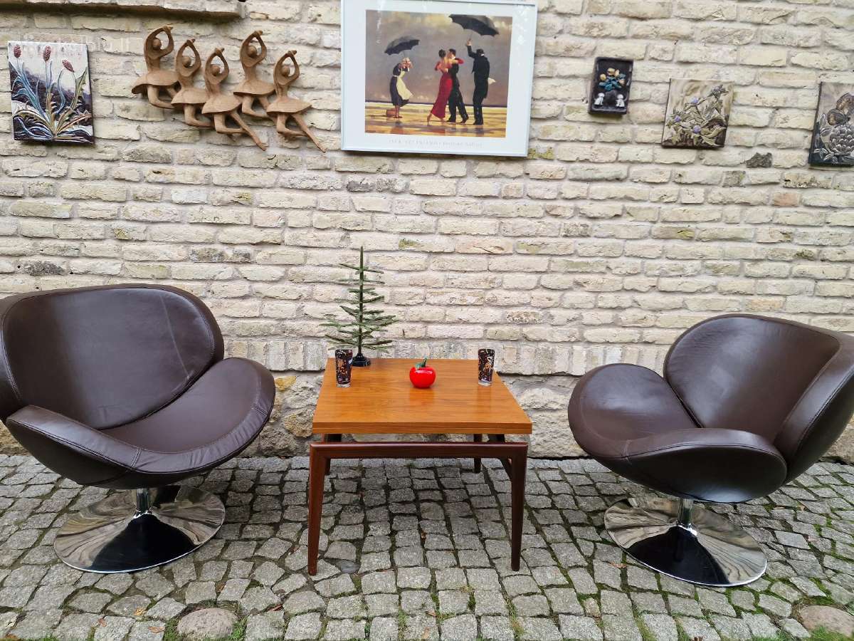 Vintažinis mid century tikmedžio kavos staliukas - nuotraukos Nr. 22