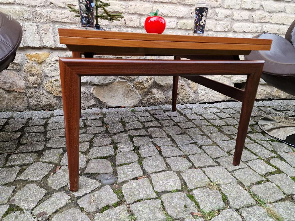 Vintažinis mid century tikmedžio kavos staliukas - nuotraukos Nr. 23