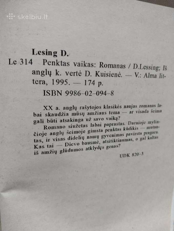 Doris Lesing-penktas vaikas - nuotraukos Nr. 3