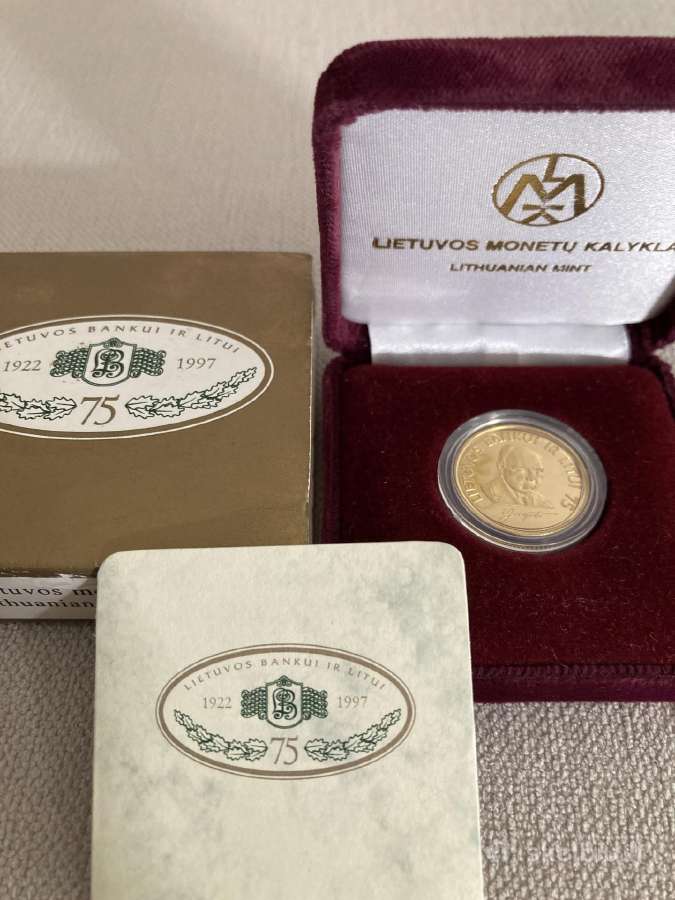 Lietuvos banko auksinės monetos - nuotraukos Nr. 3