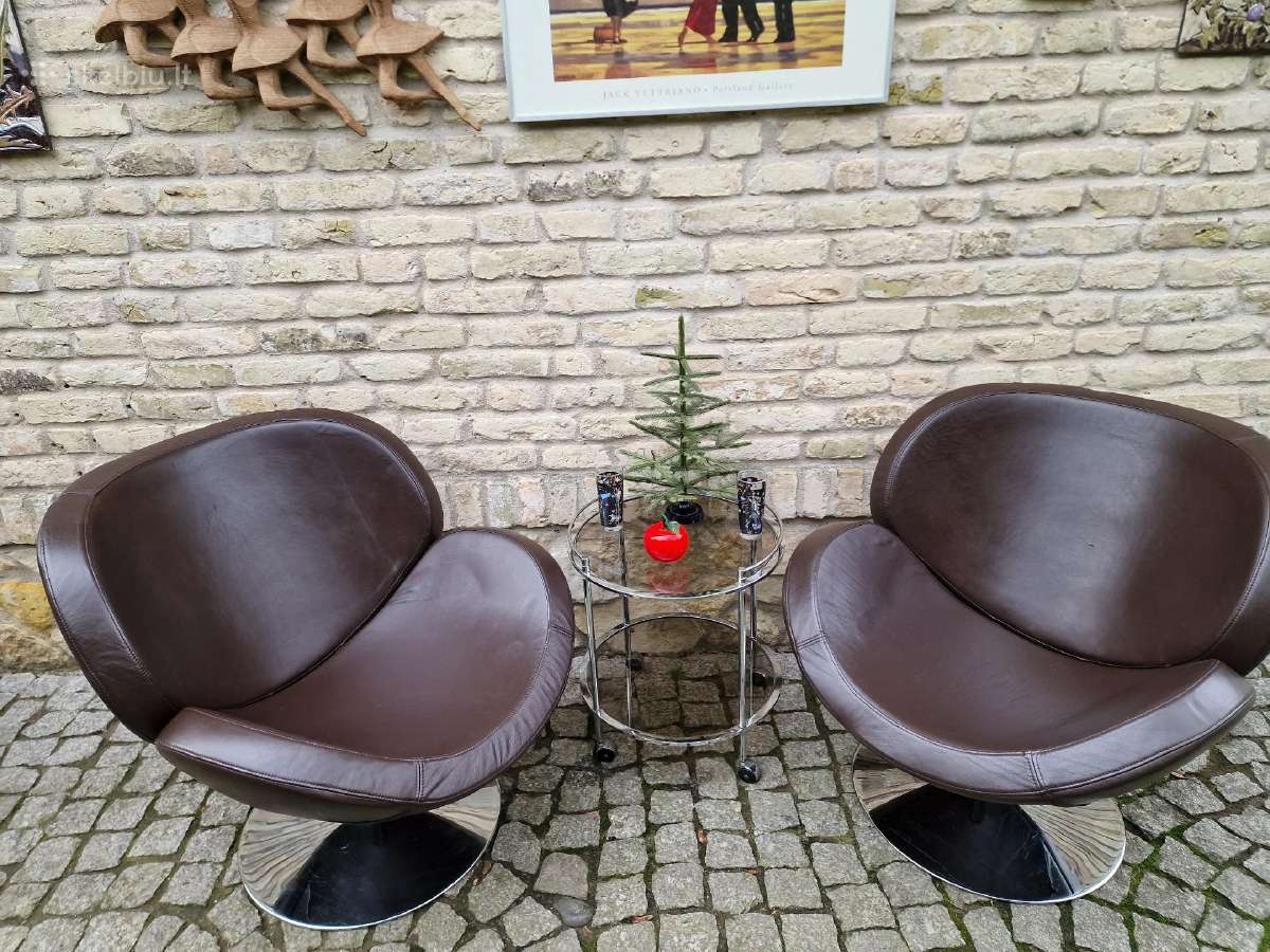 Vintažiniai odiniai foteliai - nuotraukos Nr. 20