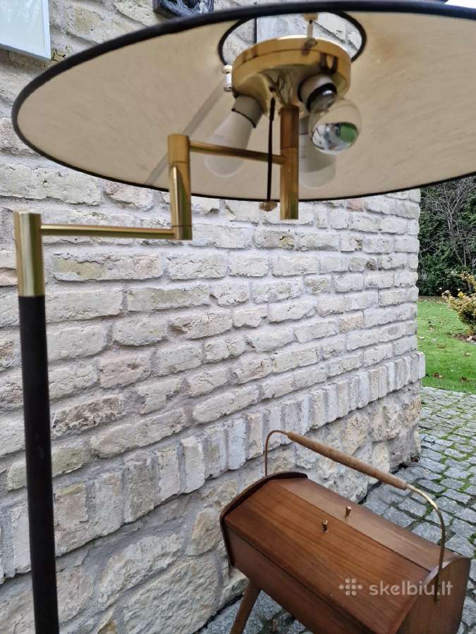 Vintažinis mid century žalvarinis toršeras - nuotraukos Nr. 2