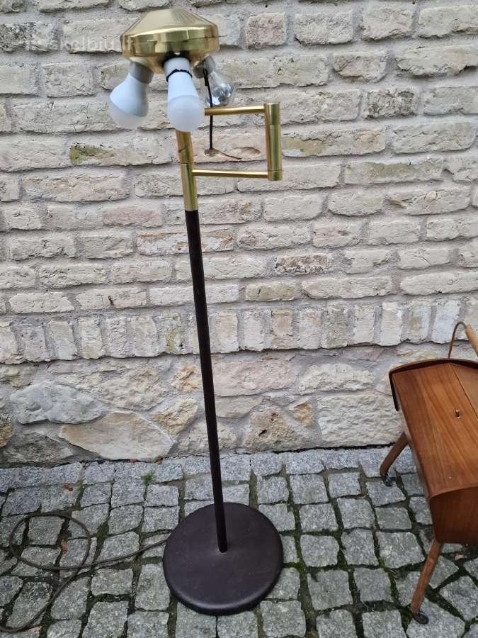 Vintažinis mid century žalvarinis toršeras - nuotraukos Nr. 5