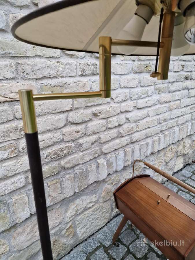 Vintažinis mid century žalvarinis toršeras - nuotraukos Nr. 6