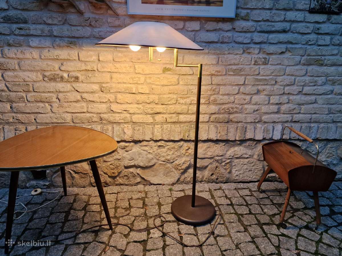 Vintažinis mid century žalvarinis toršeras - nuotraukos Nr. 34