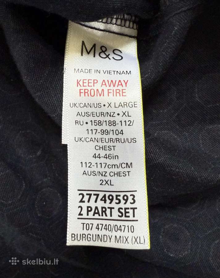 Pižamos marškiniai Marks & Spencer - nuotraukos Nr. 5