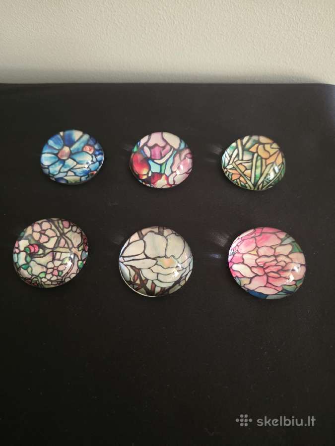 Louis Comfort Tiffany stikliniai magnetukai