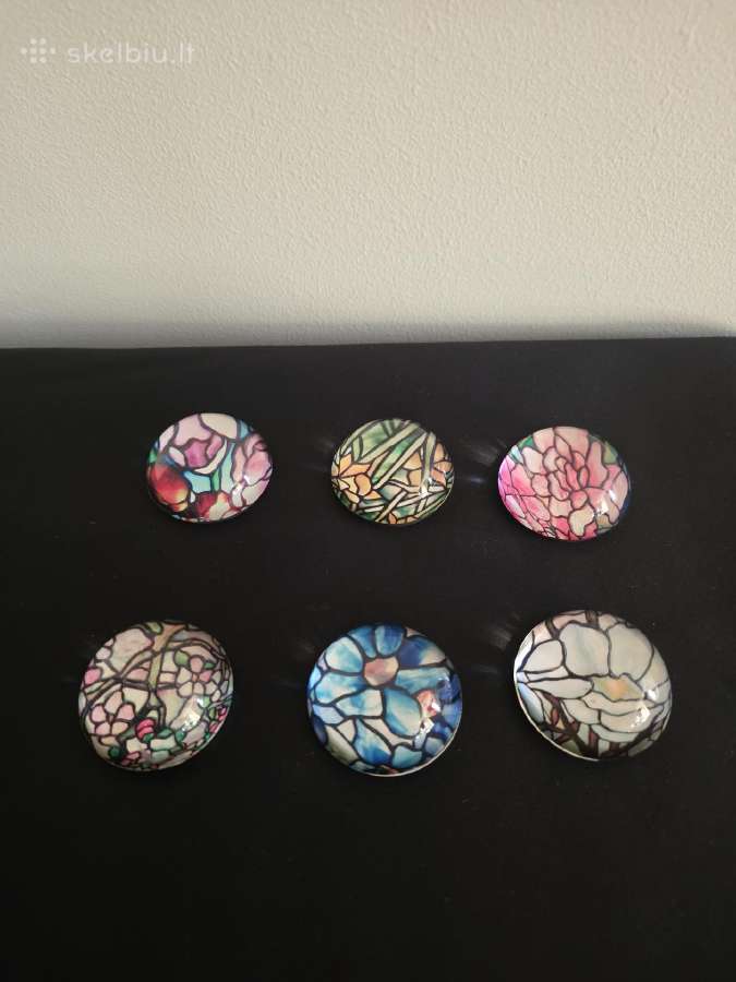 Louis Comfort Tiffany stikliniai magnetukai - nuotraukos Nr. 2