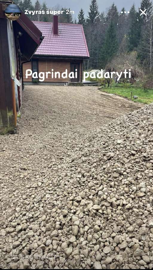 Žvyras pagrindam.skalda.smėlis pagrindu paruošimas - nuotraukos Nr. 22
