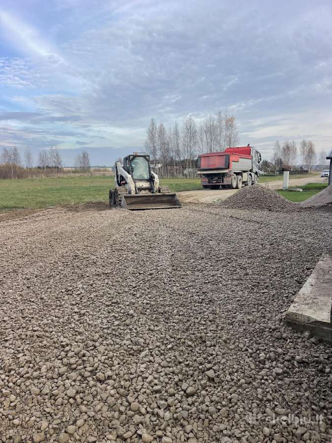 Žvyras pagrindam.skalda.smėlis pagrindu paruošimas - nuotraukos Nr. 26