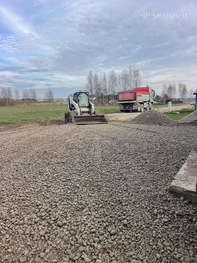 Žvyras pagrindam.skalda.smėlis pagrindu paruošimas - nuotraukos Nr. 26