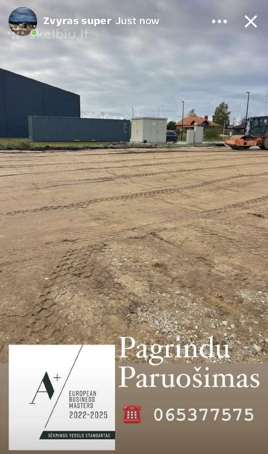 Žvyras pagrindam.skalda.smėlis pagrindu paruošimas - nuotraukos Nr. 27