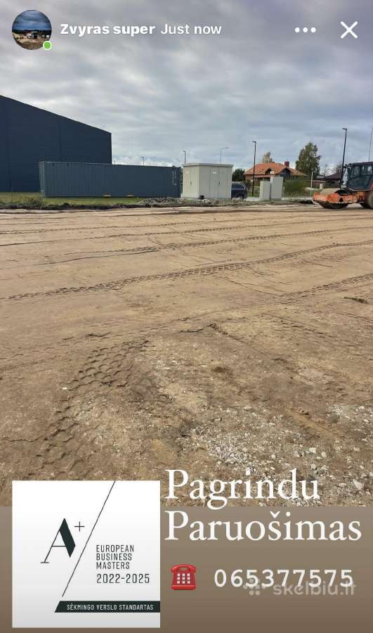 Žvyras pagrindam.skalda.smėlis pagrindu paruošimas - nuotraukos Nr. 27