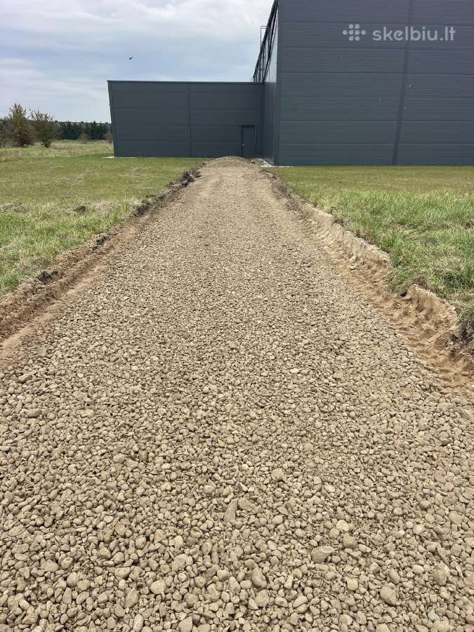 Žvyras pagrindam.skalda.smėlis pagrindu paruošimas - nuotraukos Nr. 29