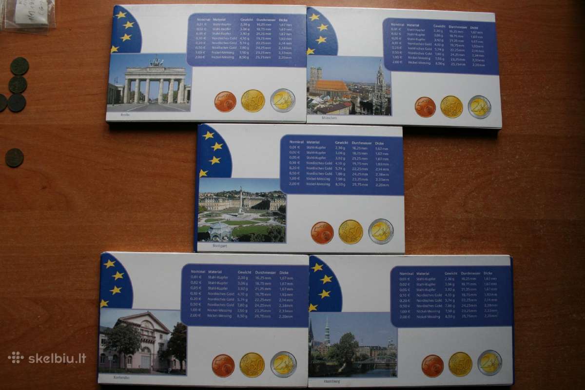 Vokietija 2003m. euro proof rink. ( a,d,f,g,j) - nuotraukos Nr. 2