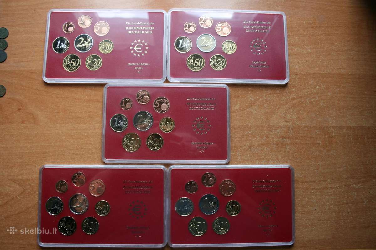 Vokietija 2003m. euro proof rink. ( a,d,f,g,j) - nuotraukos Nr. 3