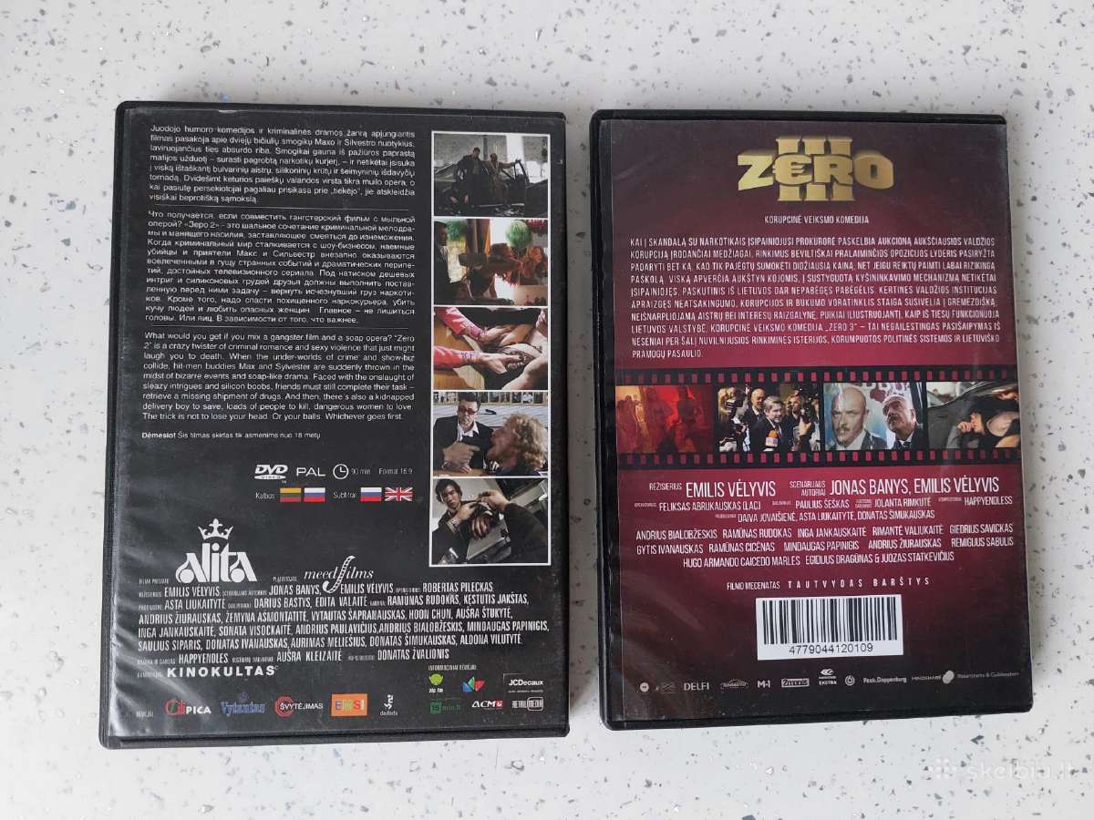 Emilio Vėlyvio dvd serialas Zero II ir Zero III - nuotraukos Nr. 2