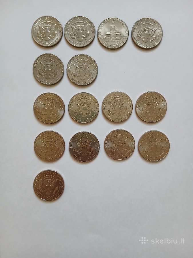 JAV Kenedis Half Dollars