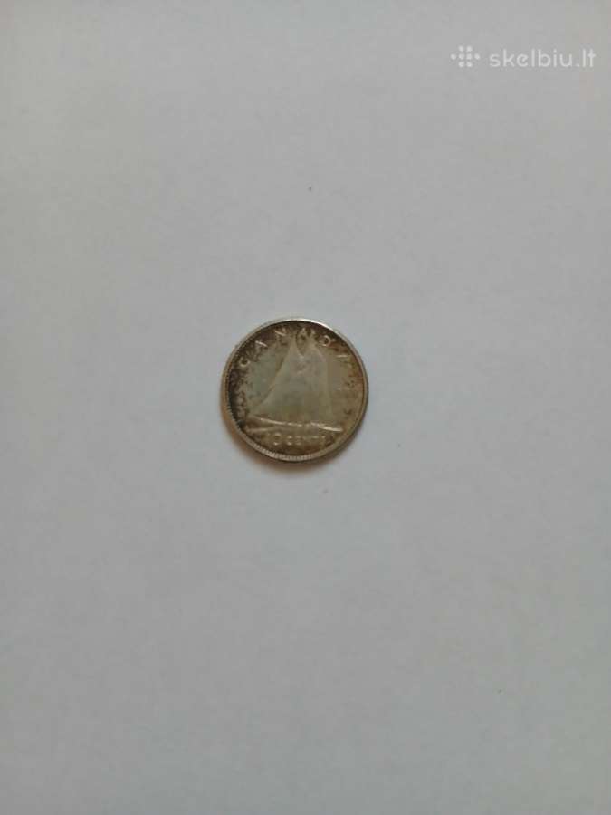Kanada 1960 10 cents Sidabras - nuotraukos Nr. 2