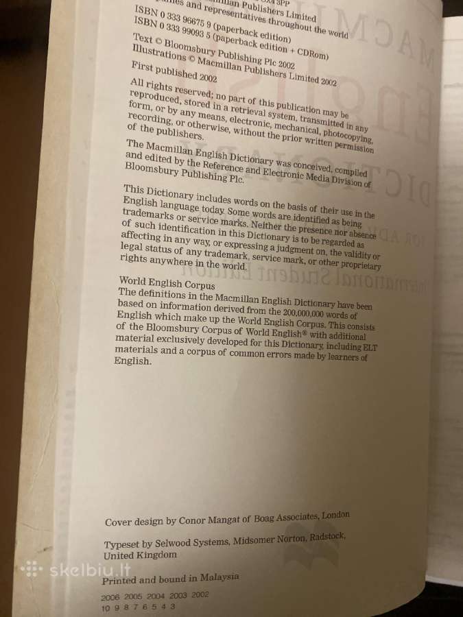 Macmillan English Dictionary žodynas - nuotraukos Nr. 2