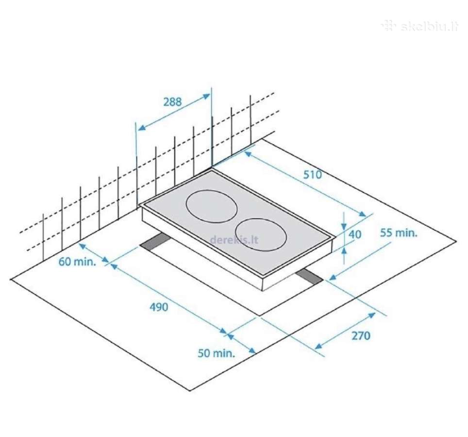 Domino indukcinė kaitlentė Beko Hdmi32400dt - nuotraukos Nr. 2