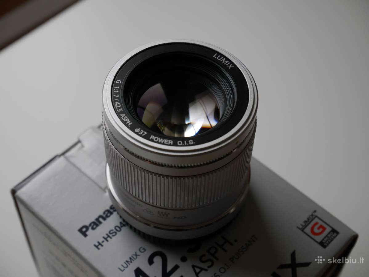 Objektyvas Panasonic 42.5 f1.7 - nuotraukos Nr. 3
