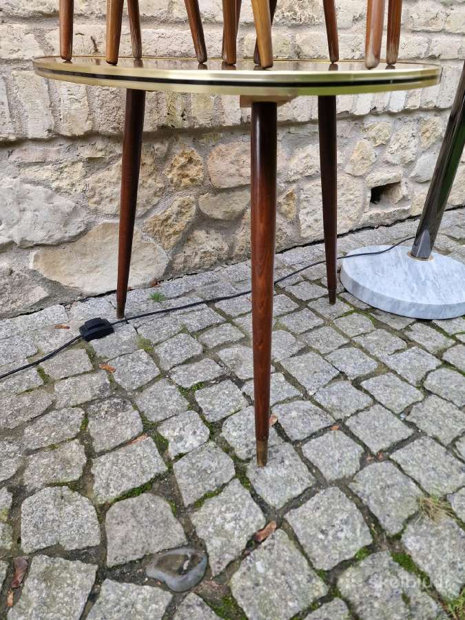 Vintažinis mid century kavos staliukas ir kt. - nuotraukos Nr. 11