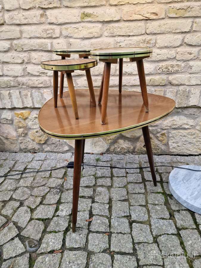 Vintažinis mid century kavos staliukas ir kt. - nuotraukos Nr. 14