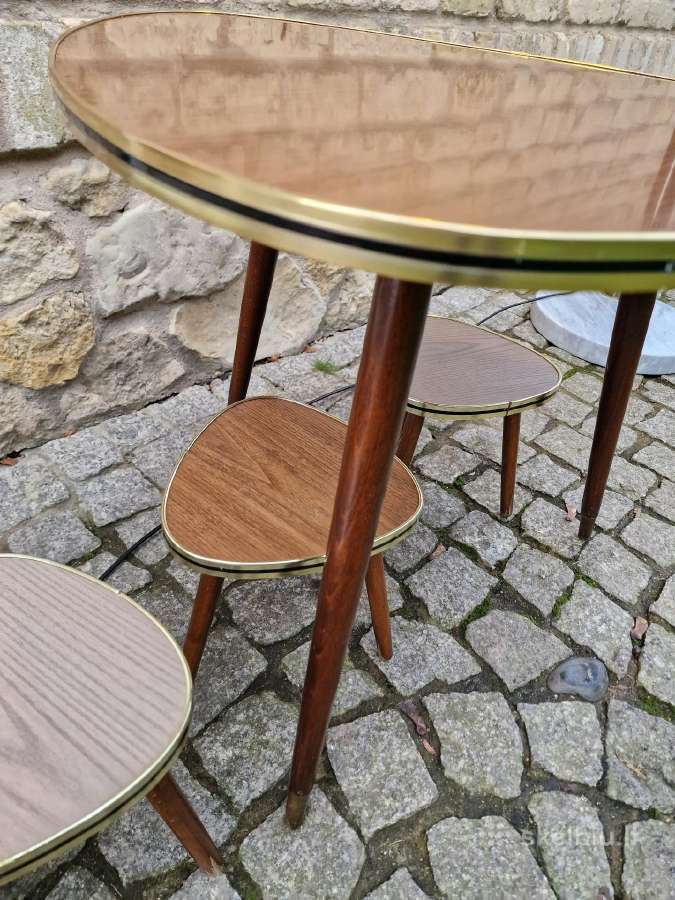 Vintažinis mid century kavos staliukas ir kt. - nuotraukos Nr. 21