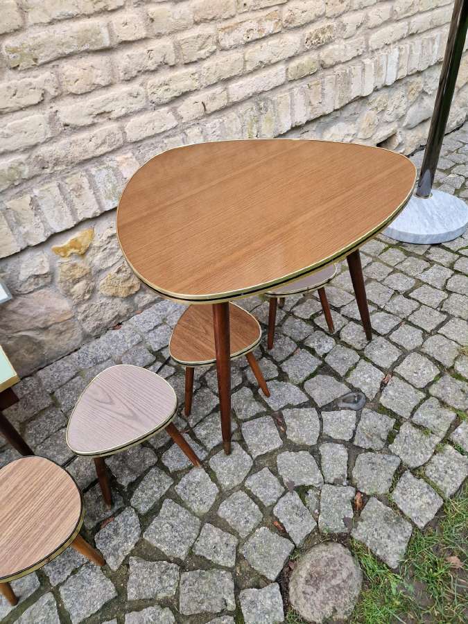 Vintažinis mid century kavos staliukas ir kt. - nuotraukos Nr. 23