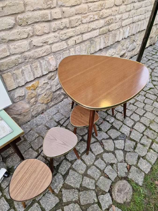 Vintažinis mid century kavos staliukas ir kt. - nuotraukos Nr. 27