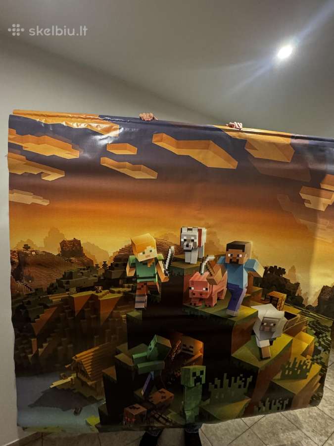 Minecraft plakatas 2.0 x 2.0 m