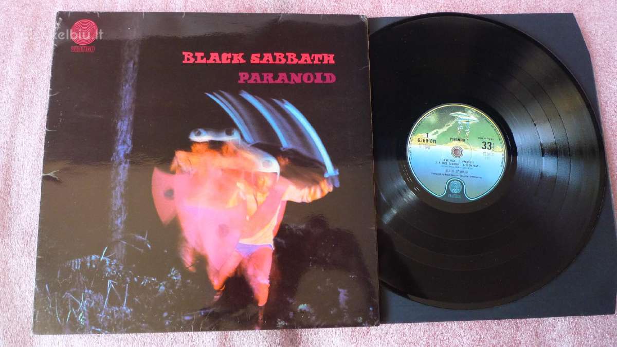 Black Sabbath Paranoid,UK.1973m puikios būklės